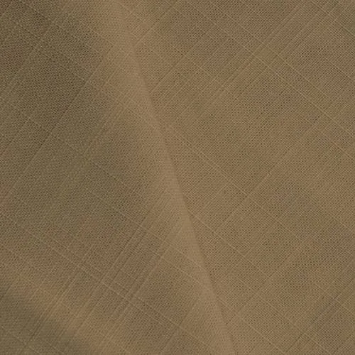 3 7/8 YD PC - Brown Cotton Cross Hatch Woven Decorating Fabric