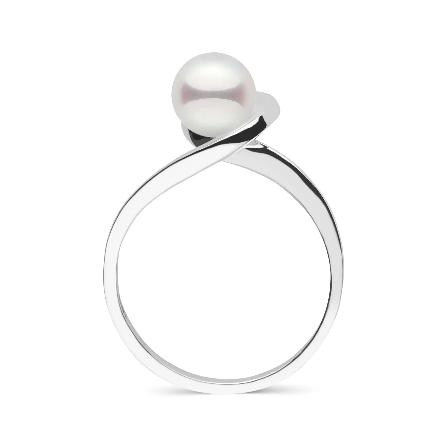 6.5-7.0 mm Akoya Pearl Wishbone Collection Ring