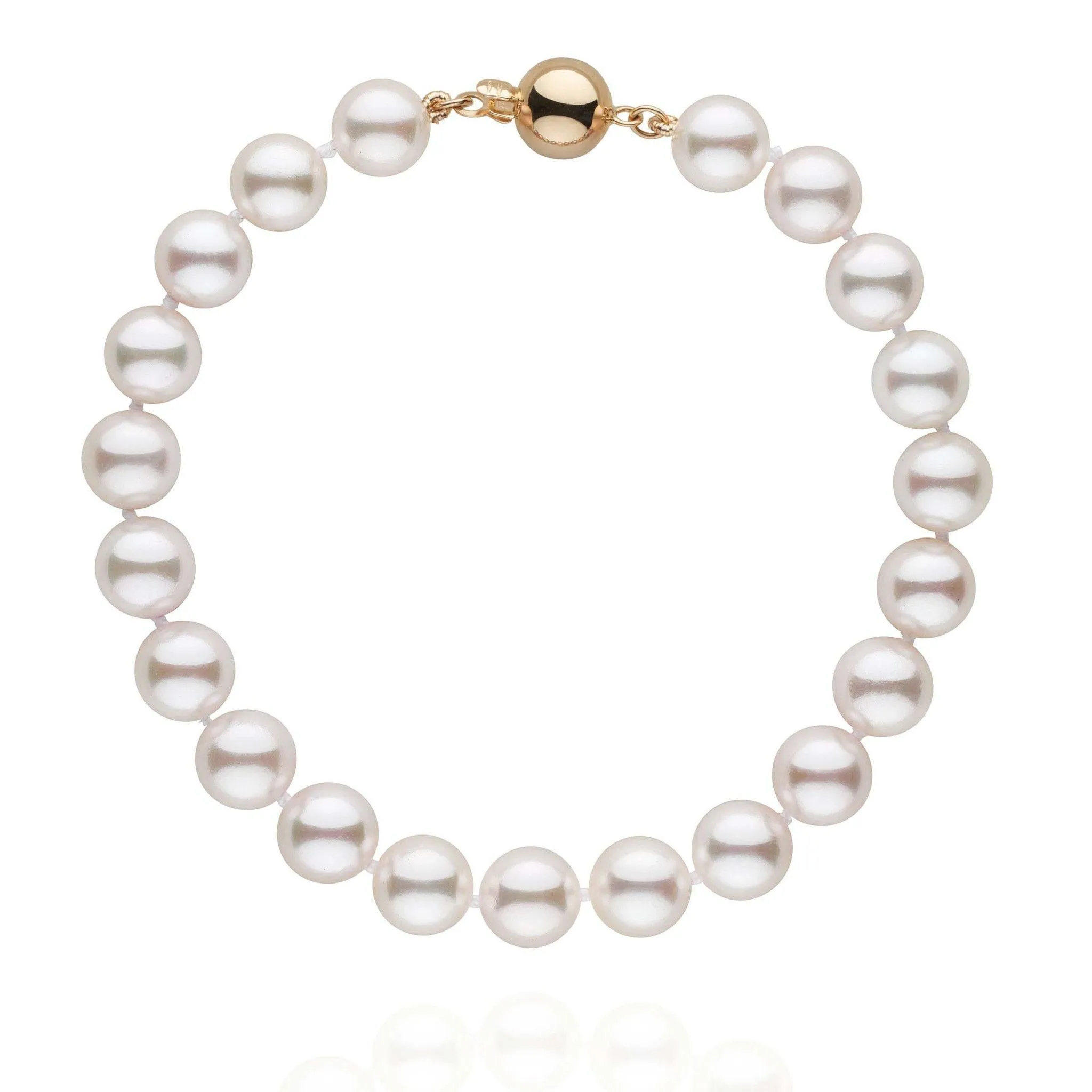 7.5-8.0 mm White Akoya AAA Pearl Bracelet