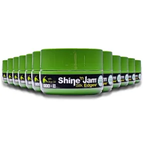 Ampro - Shine-n-Jam Edges, Provides Firm Hold with Non-Greasy Shine - 2.25 Oz - 12 Pack