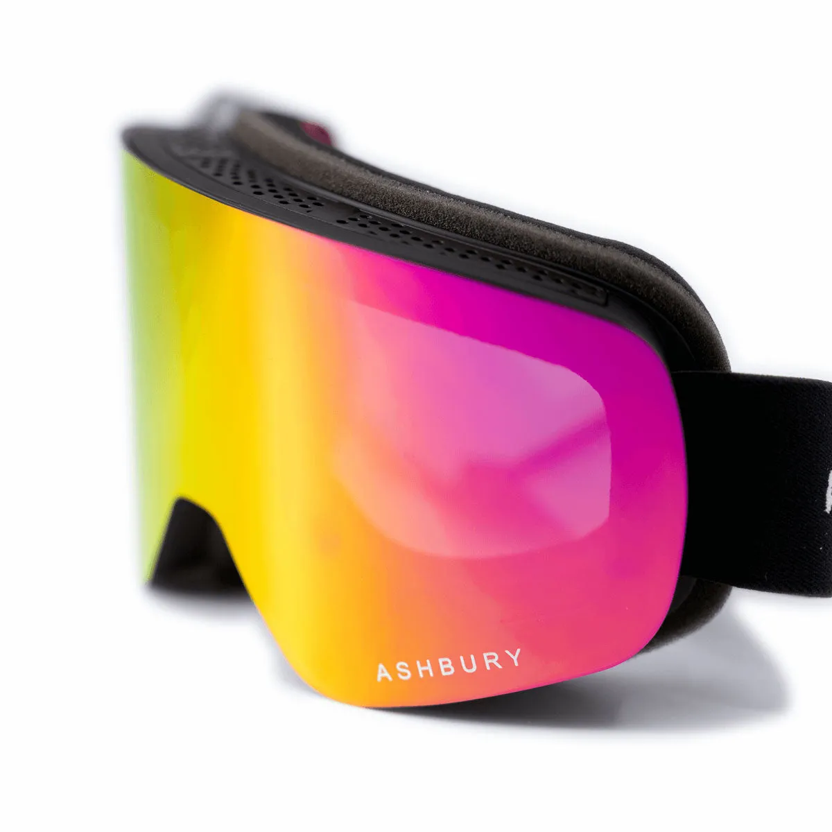 Ashbury Sonic Sensor Snowboard Goggles - Pink Mirror/Yellow Spare