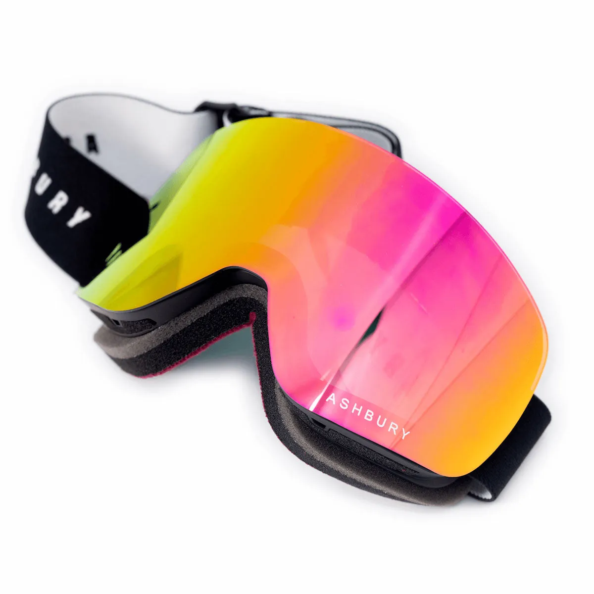 Ashbury Sonic Sensor Snowboard Goggles - Pink Mirror/Yellow Spare