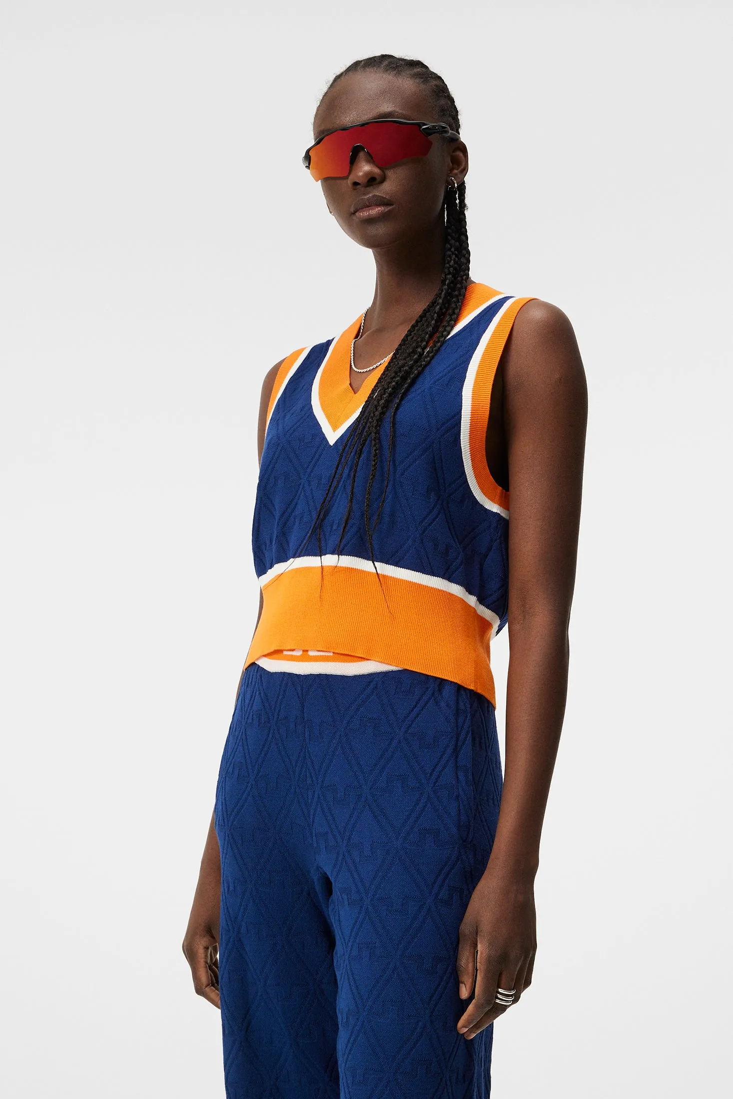 Barbados Knitted Vest / Estate Blue