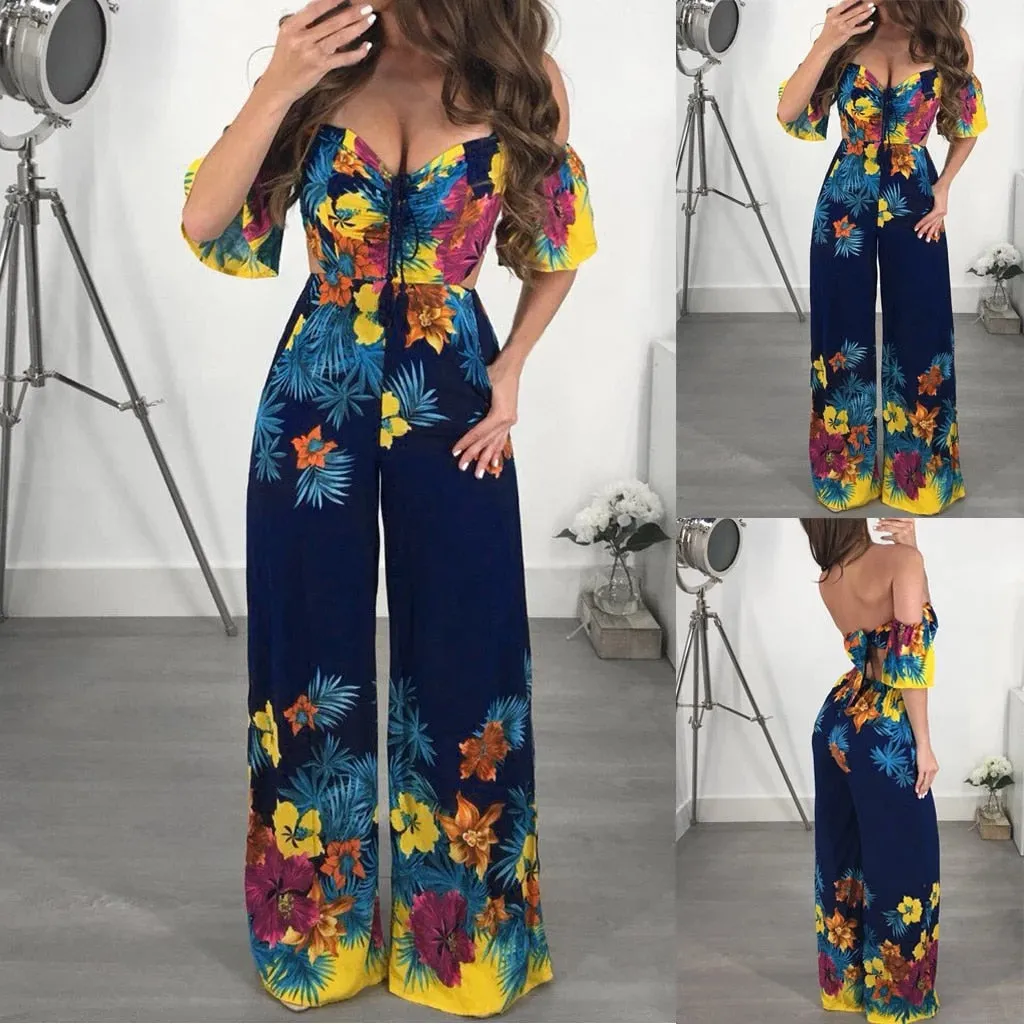 Beach Sundress long Jumpsuits