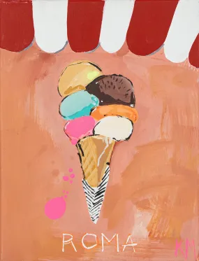 Best Gelato In Roma - Original Art