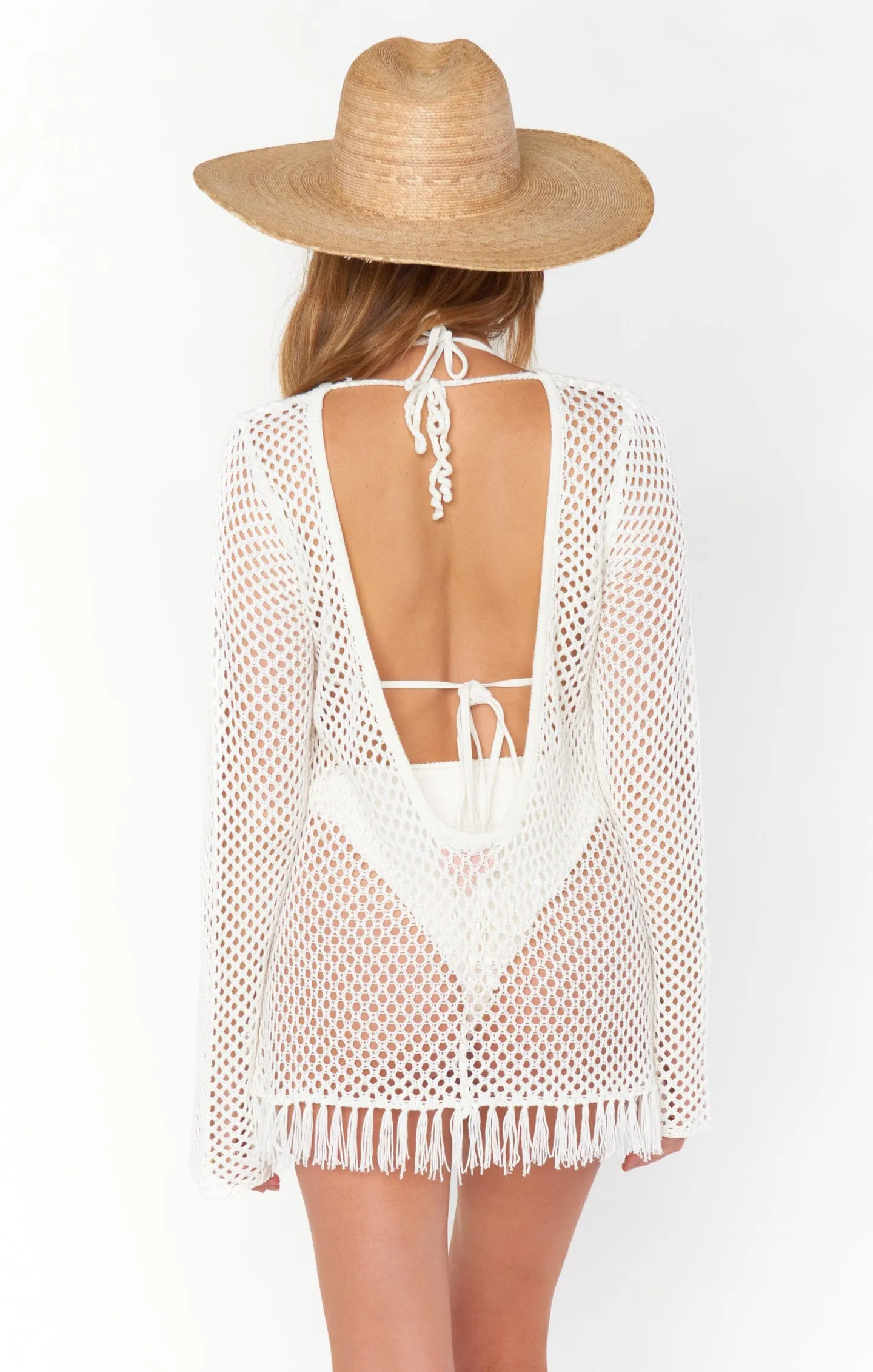 Castaway Coverup | White Crochet