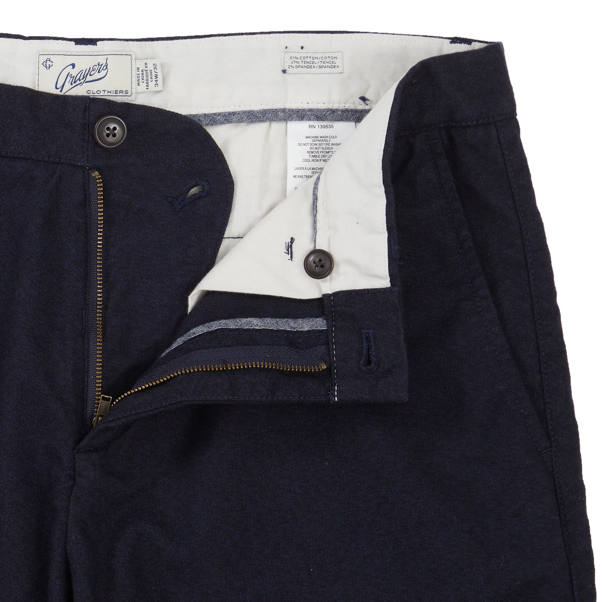 Cavalry Stretch Twill Pants - Navy