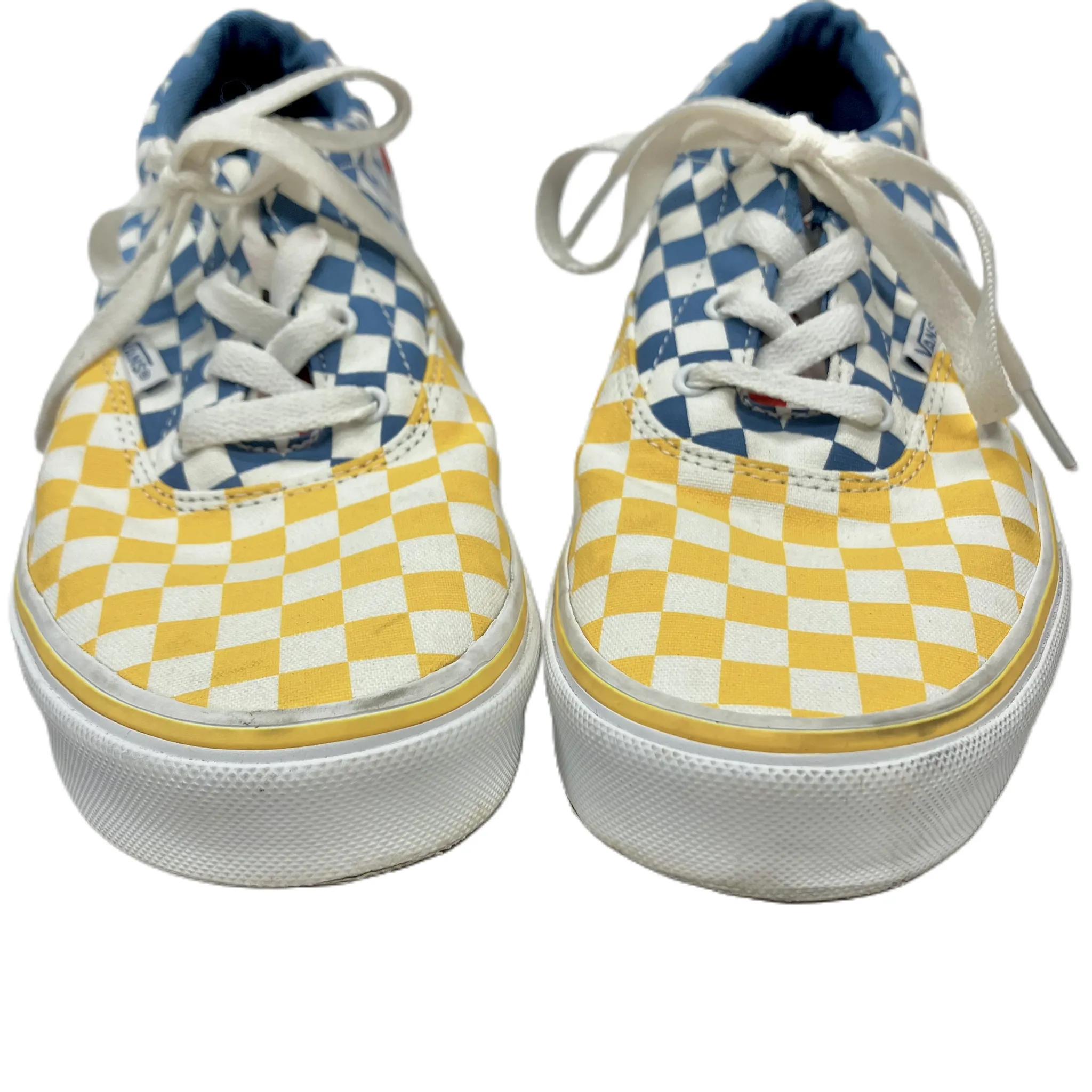 Checkered Pattern Shoes Sneakers By Vans, Size: 8.5