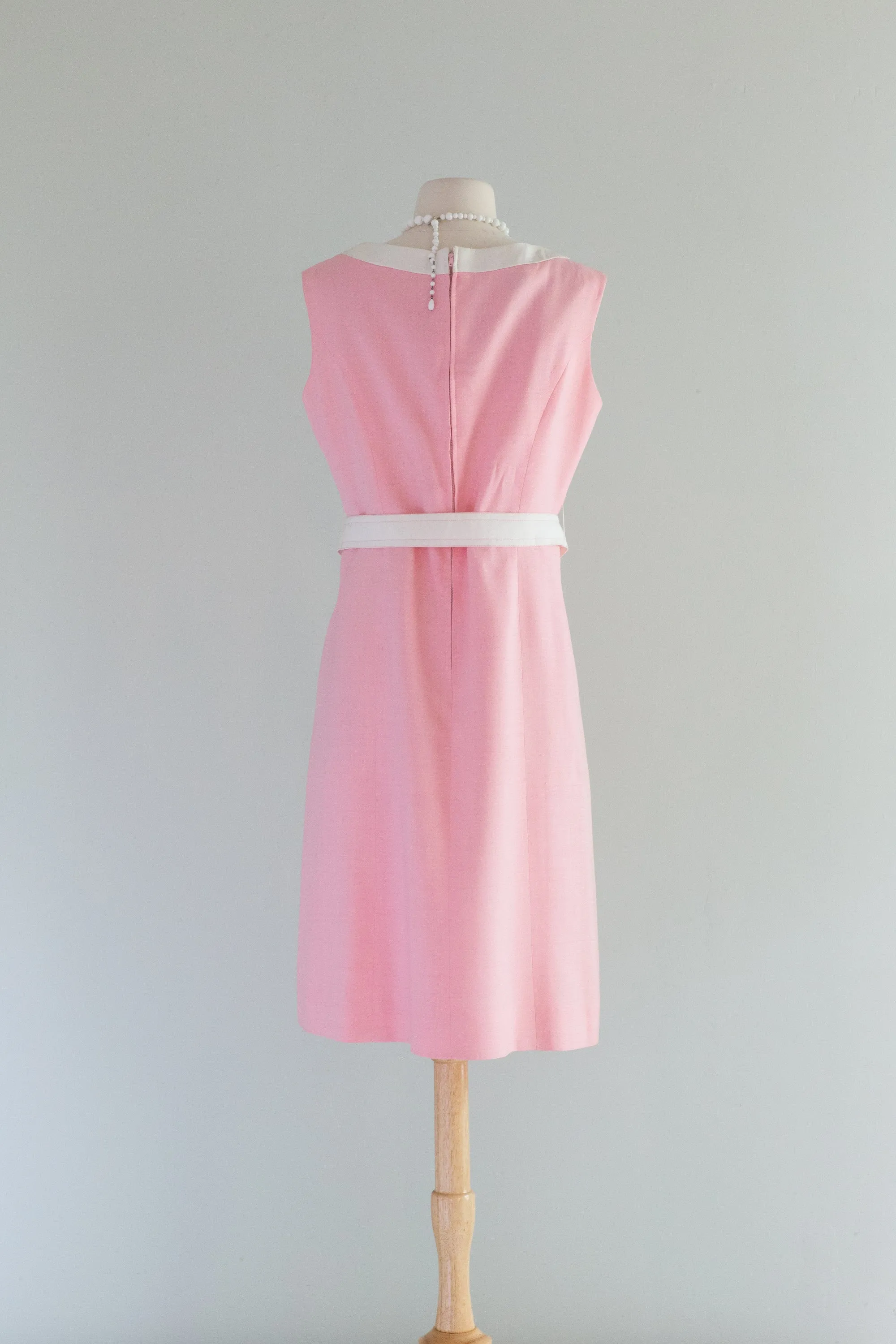 Darling 1960's Pink & White Barbie Dress By Rona / ML