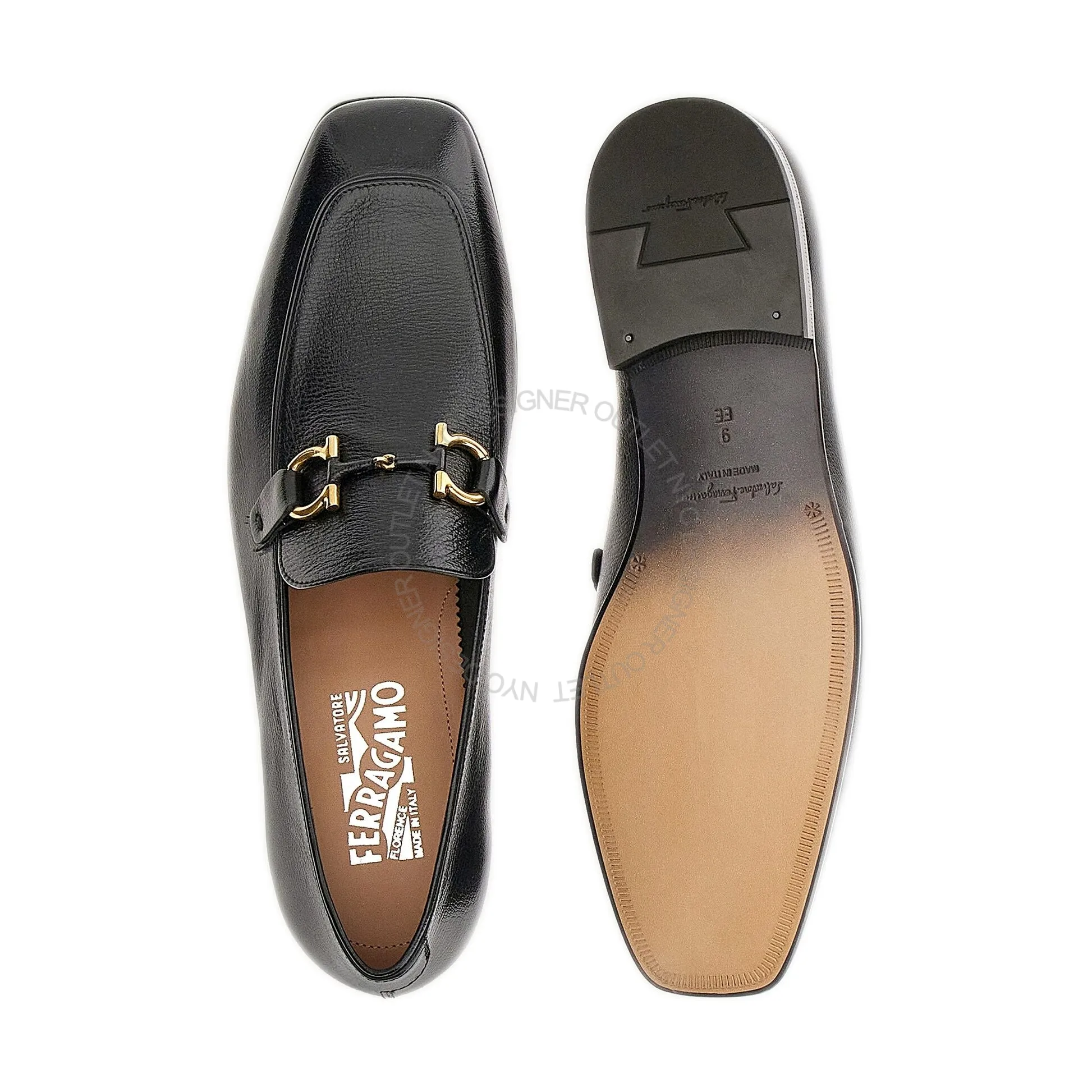 Ferragamo Noir Moccasins