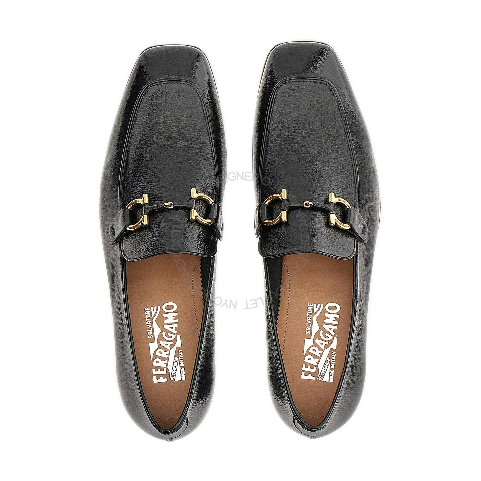 Ferragamo Noir Moccasins