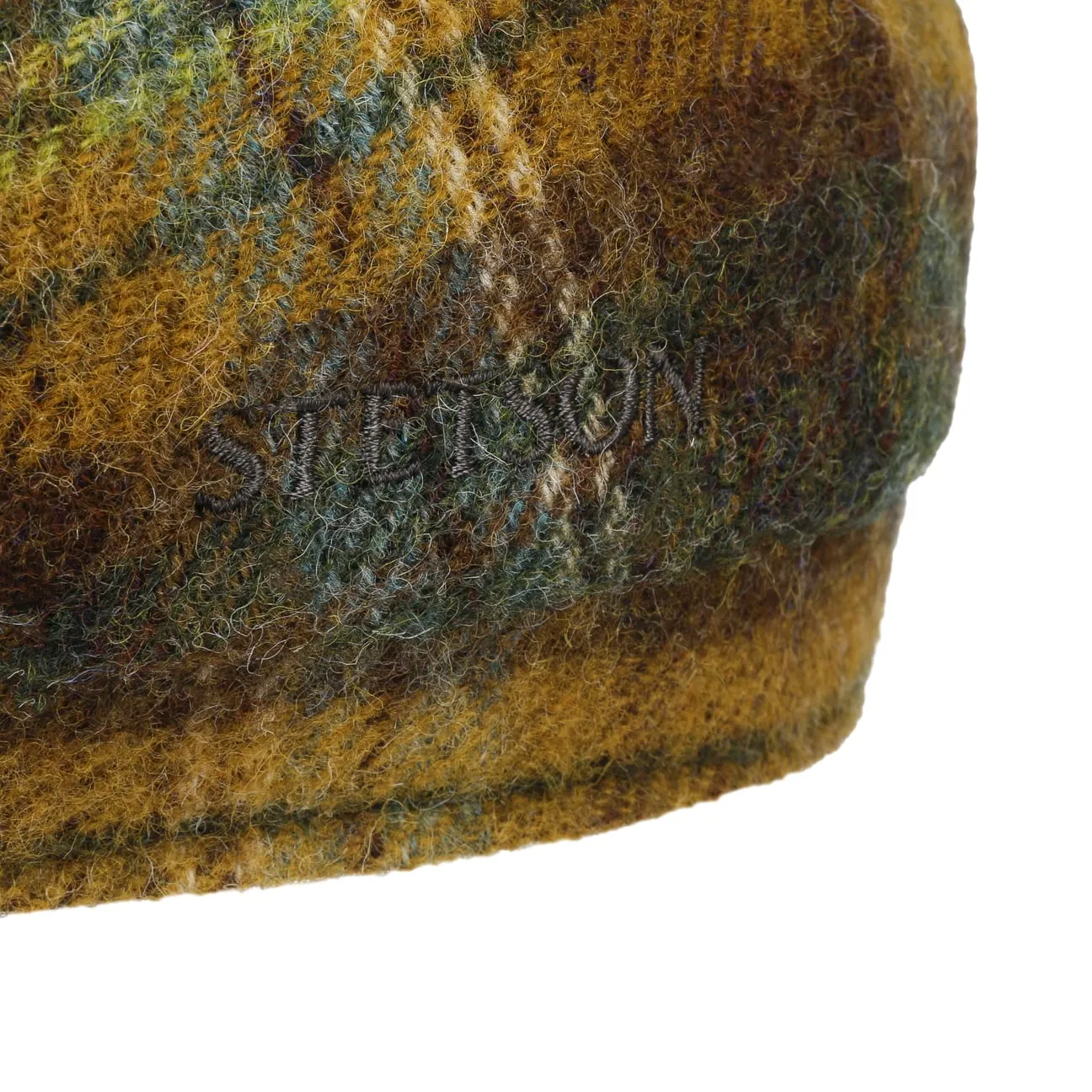 Hatteras Shetland Plaid Newsboy Cap by Stetson