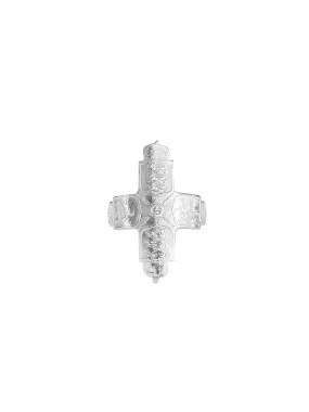 Large Coin Cross Ring