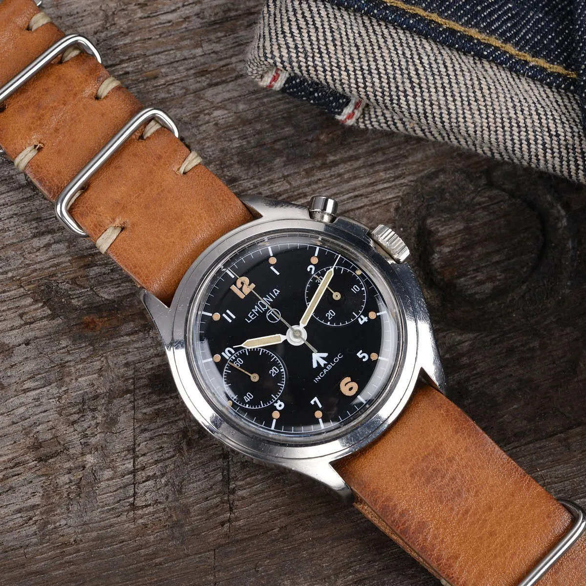 LEMANIA BRITISH RAF CHRONOGRAPH