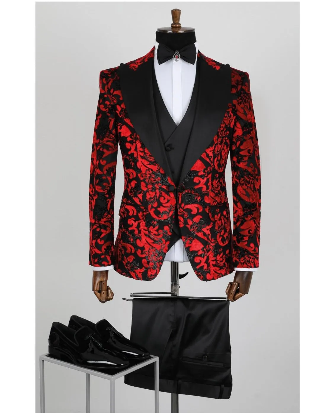 Luxe Floral Velvet Tuxedo by Edgers