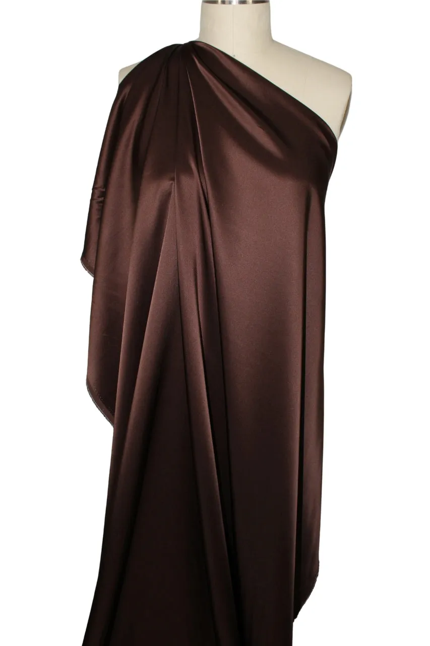 NY Designer Silk Charmeuse - Hot Chocolate