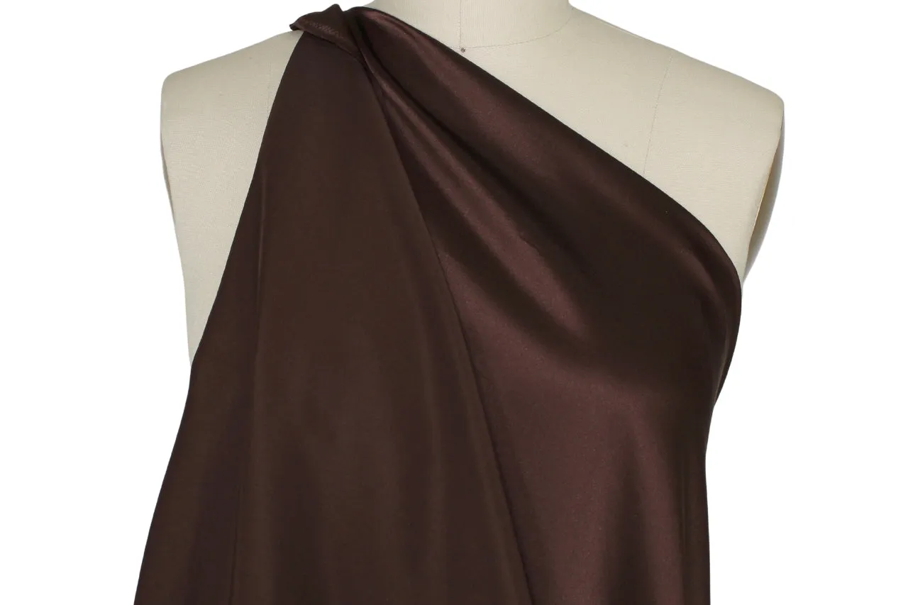 NY Designer Silk Charmeuse - Hot Chocolate