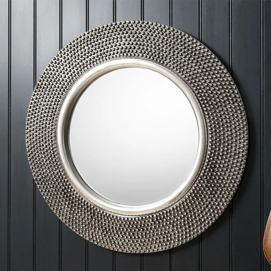 Pewter Circular Mirror