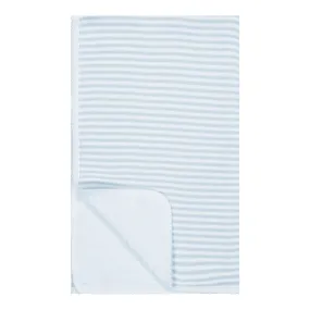 Polkadot BABY BLANKET Ocean Blue Sailor Stripe /Cream