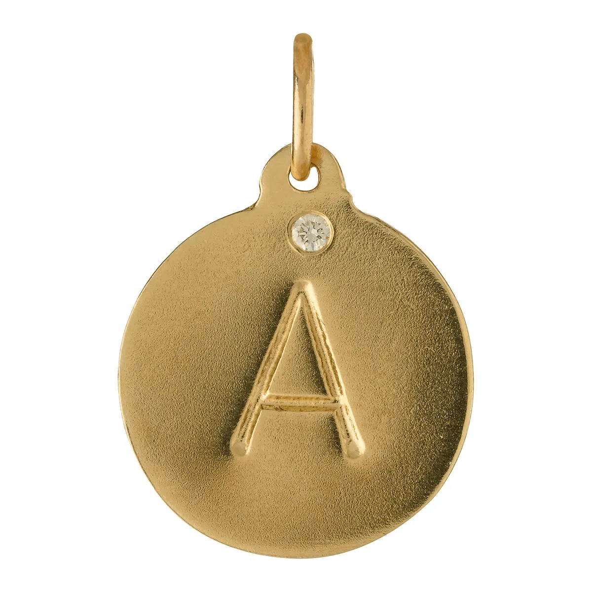 "D" Alphabet Charm With Diamond