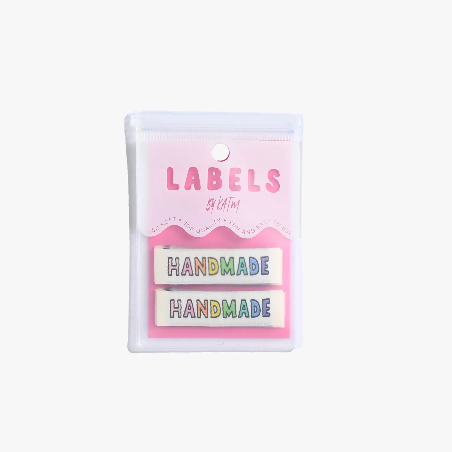 "Handmade" 6 Pack Woven Labels by Kylie and the Machine