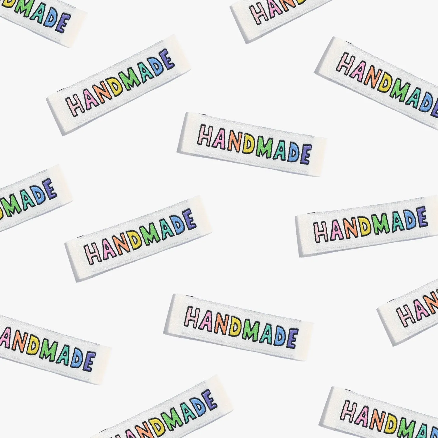 "Handmade" 6 Pack Woven Labels by Kylie and the Machine