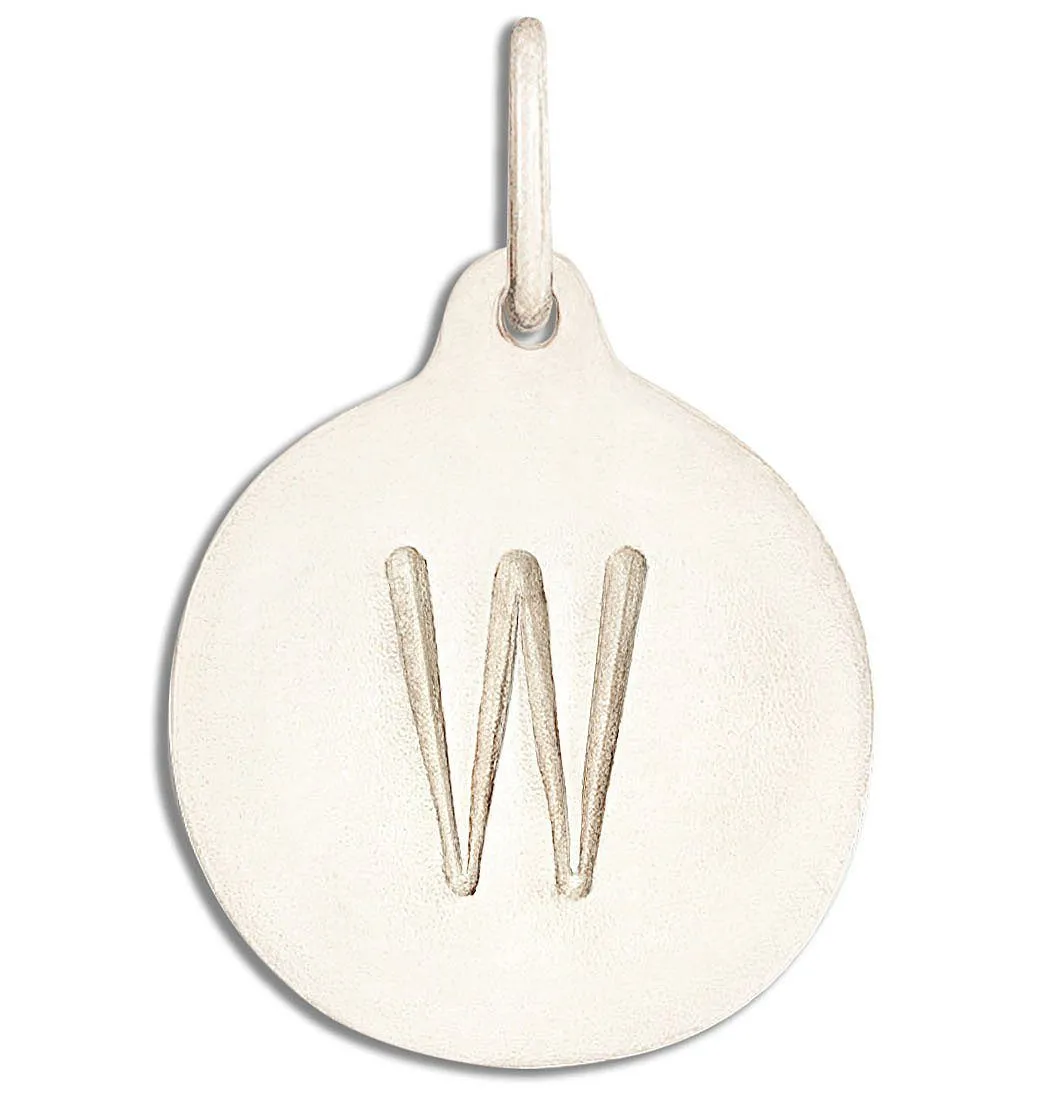 "W" Alphabet Charm