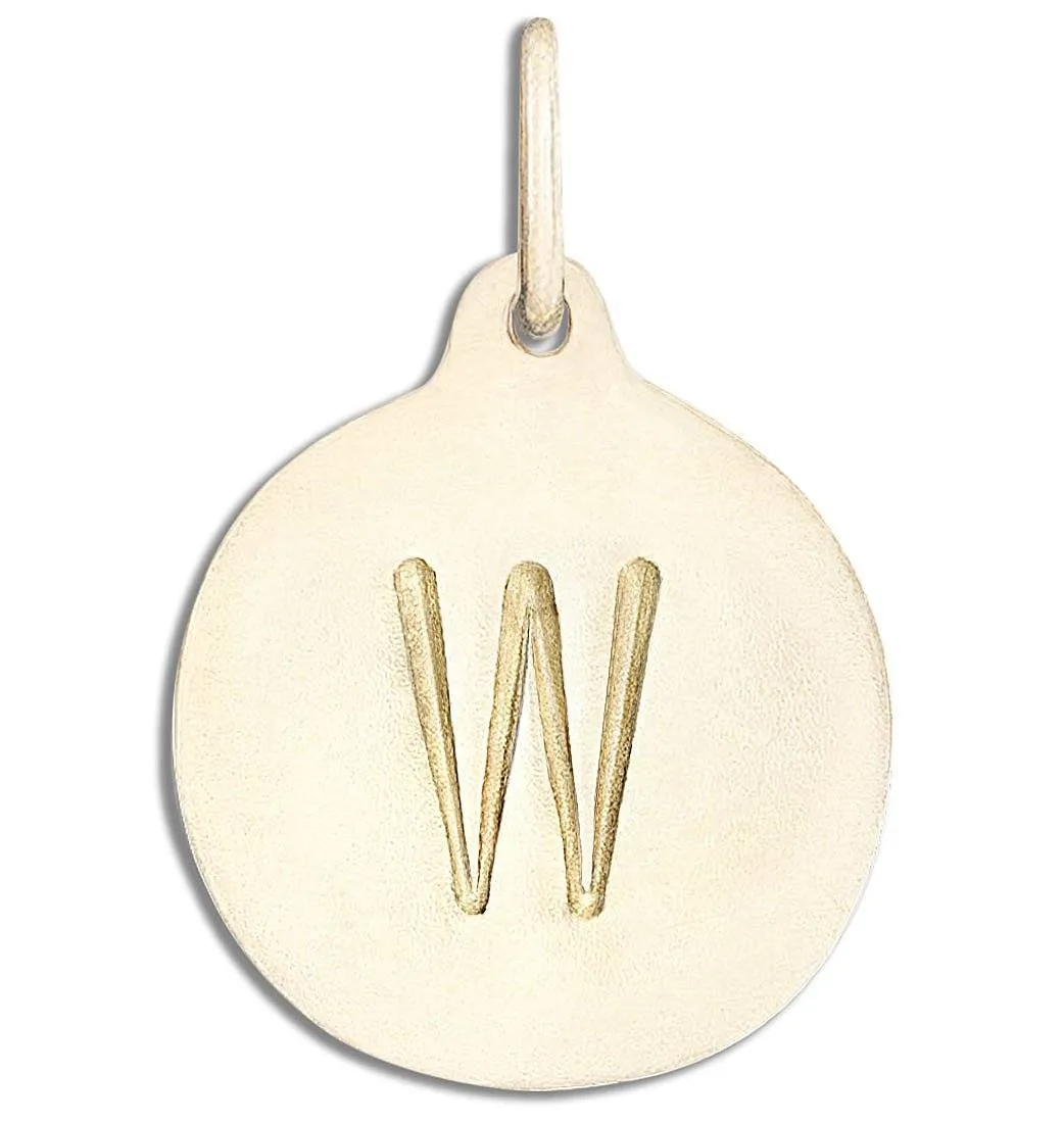 "W" Alphabet Charm