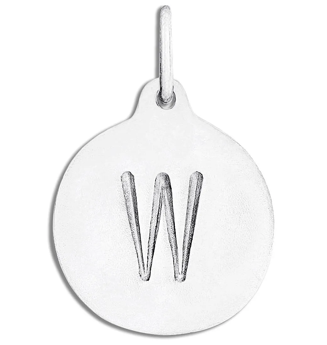 "W" Alphabet Charm