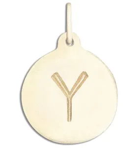 "Y" Alphabet Charm