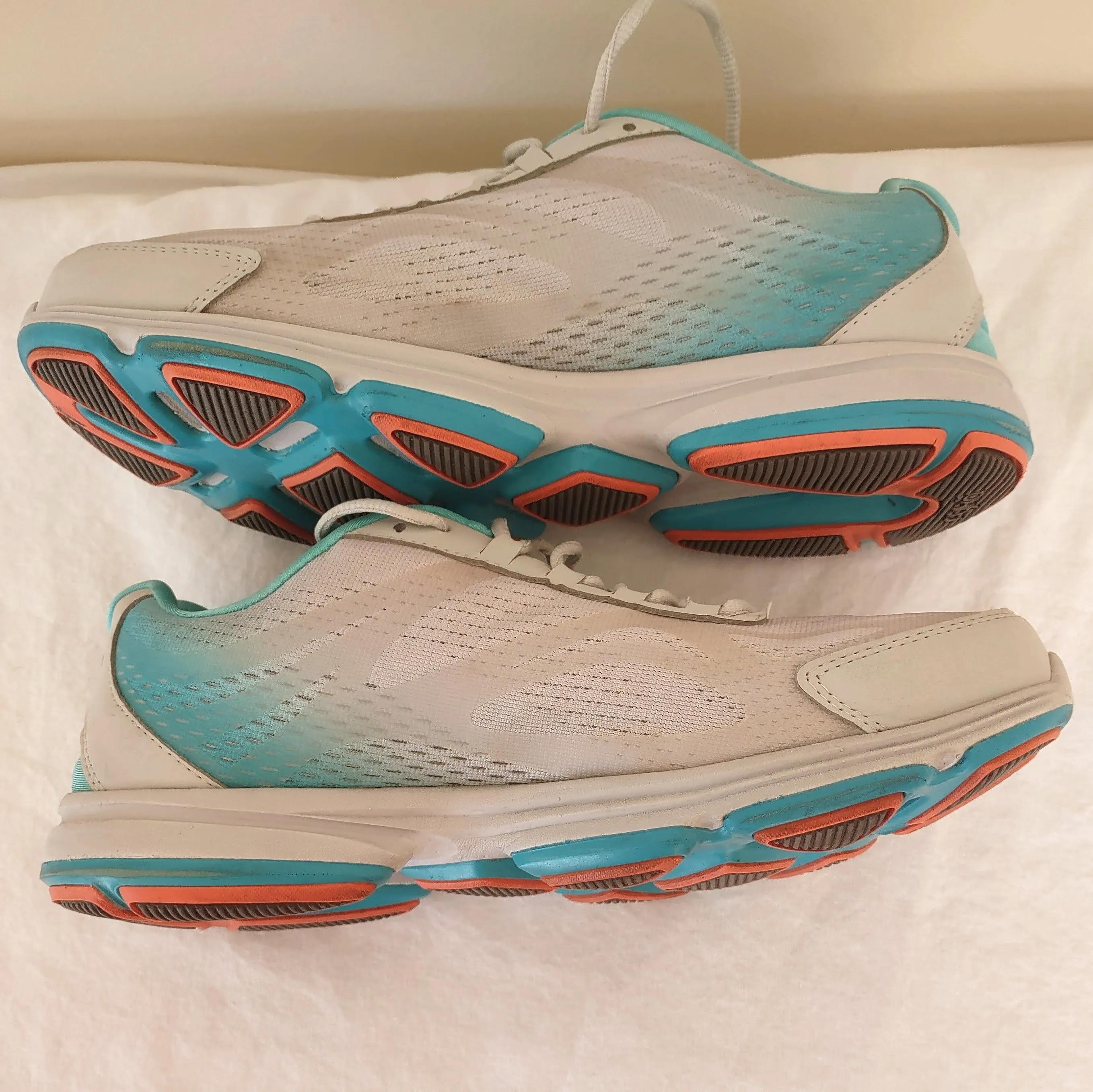 Ryka Devotion Plus 2 Women's 8.5 Walking Shoes Gray/Turquoise Sneaker