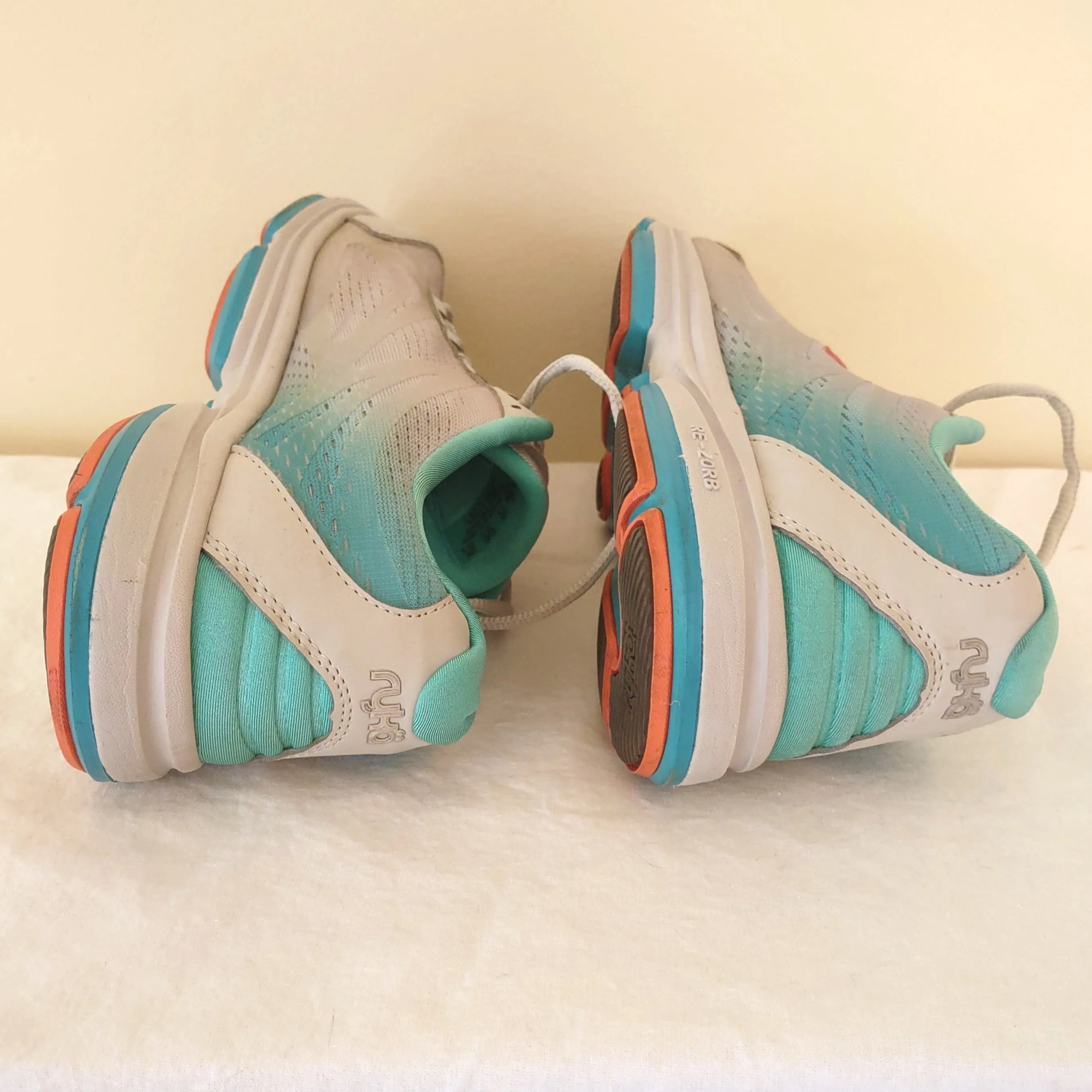 Ryka Devotion Plus 2 Women's 8.5 Walking Shoes Gray/Turquoise Sneaker