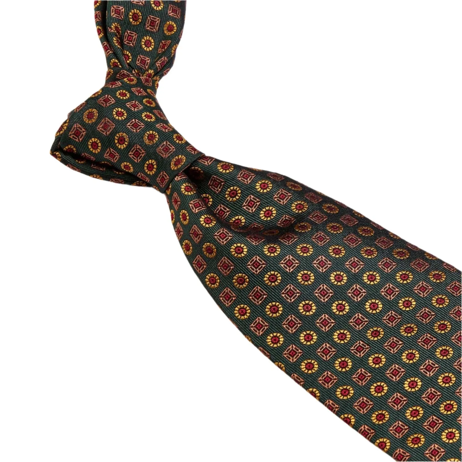 Sovereign Grade Tartan Floral Jacquard Tie, 150 cm