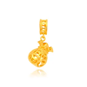 TAKA Jewellery 916 Gold Charm Fortune Bag