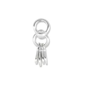 Tassel Silver Charm