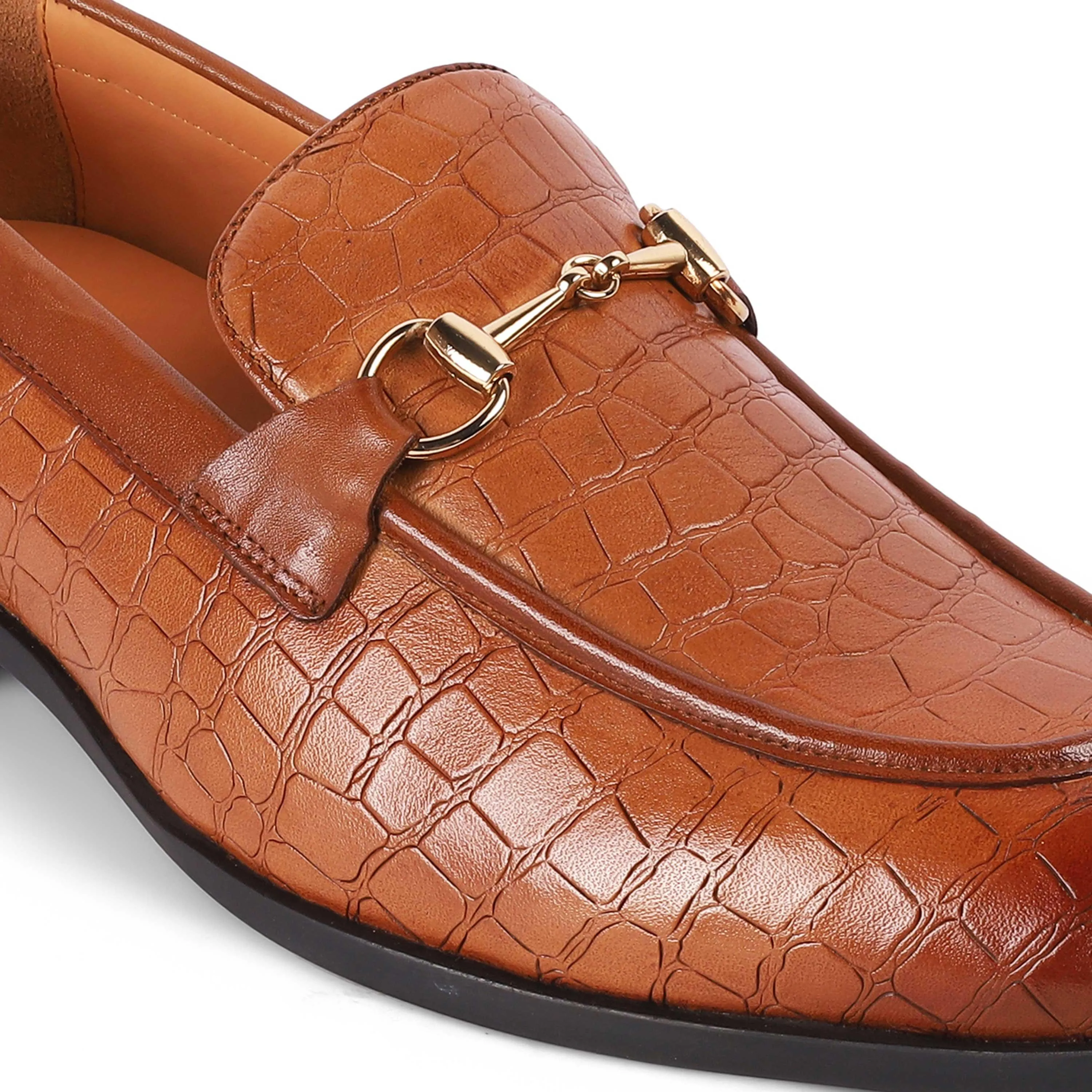 Tresmode Reden Camel Men's Leather Loafers