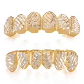 Two-Tone Faceted Grillz